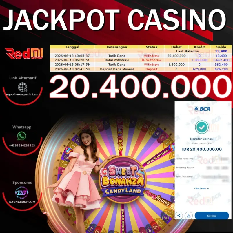 JACKPOT CASINO SWEET BONANZA CANDYLAND