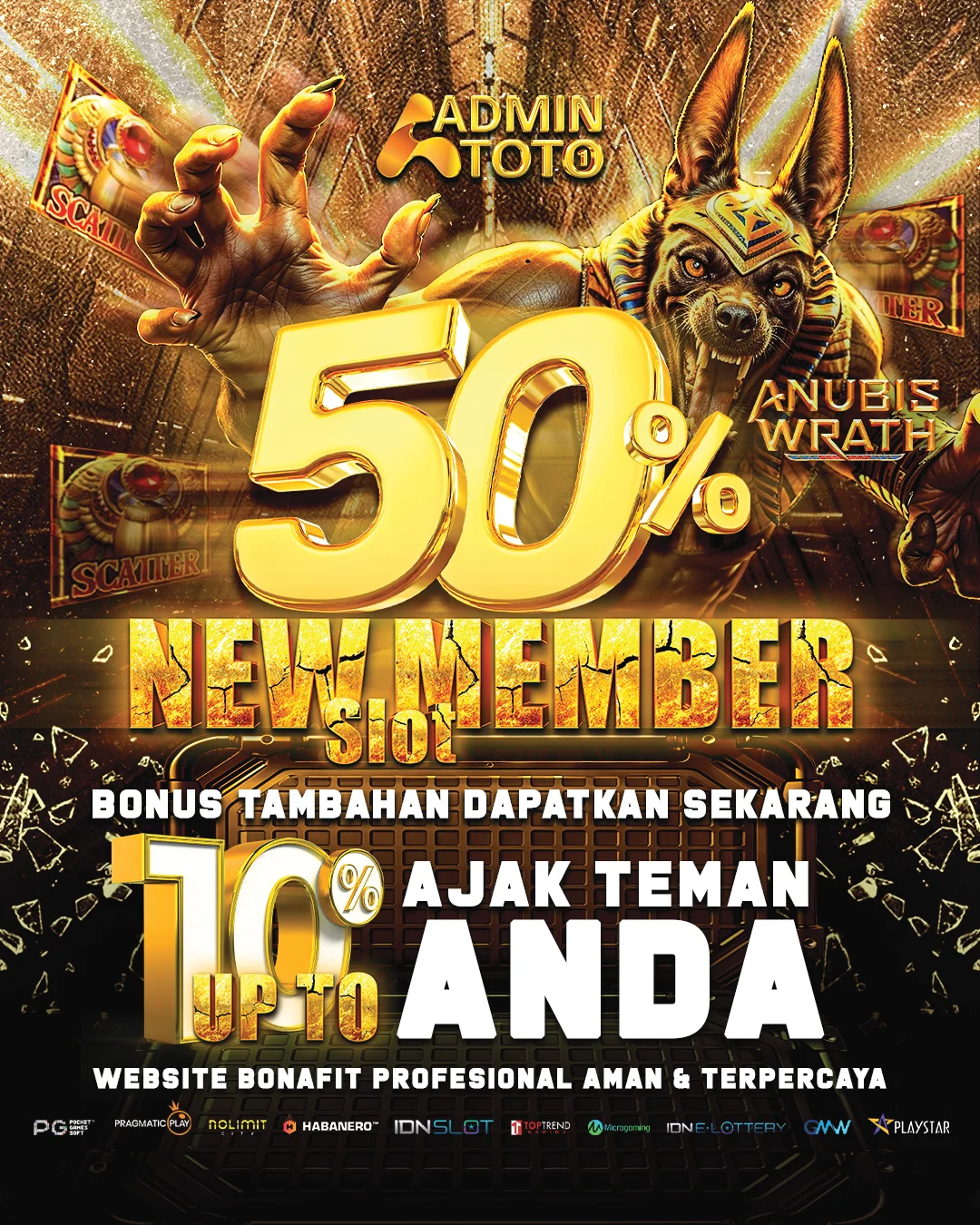 BONUS NEW MEMBER 50%